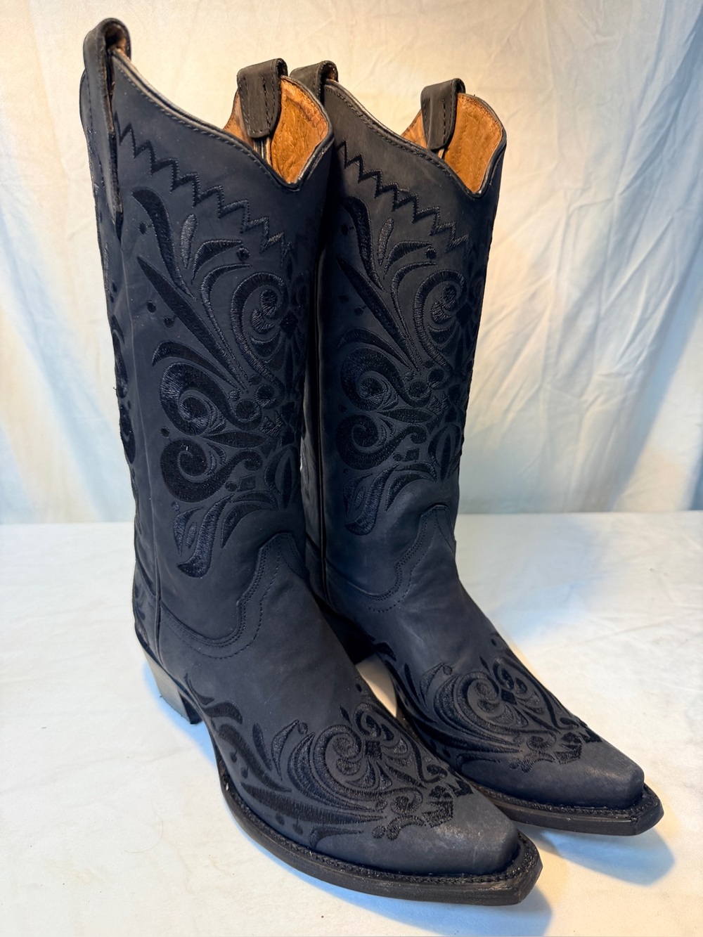 Circle G Black Filagree boot Size 9